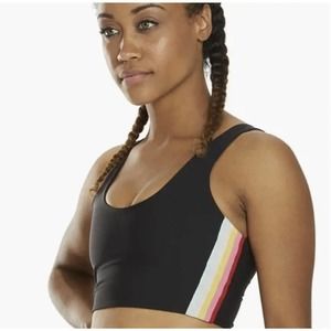 Spiritual Gangster Shakti Brami Sports Bra Rainbow Size M Black Stretch